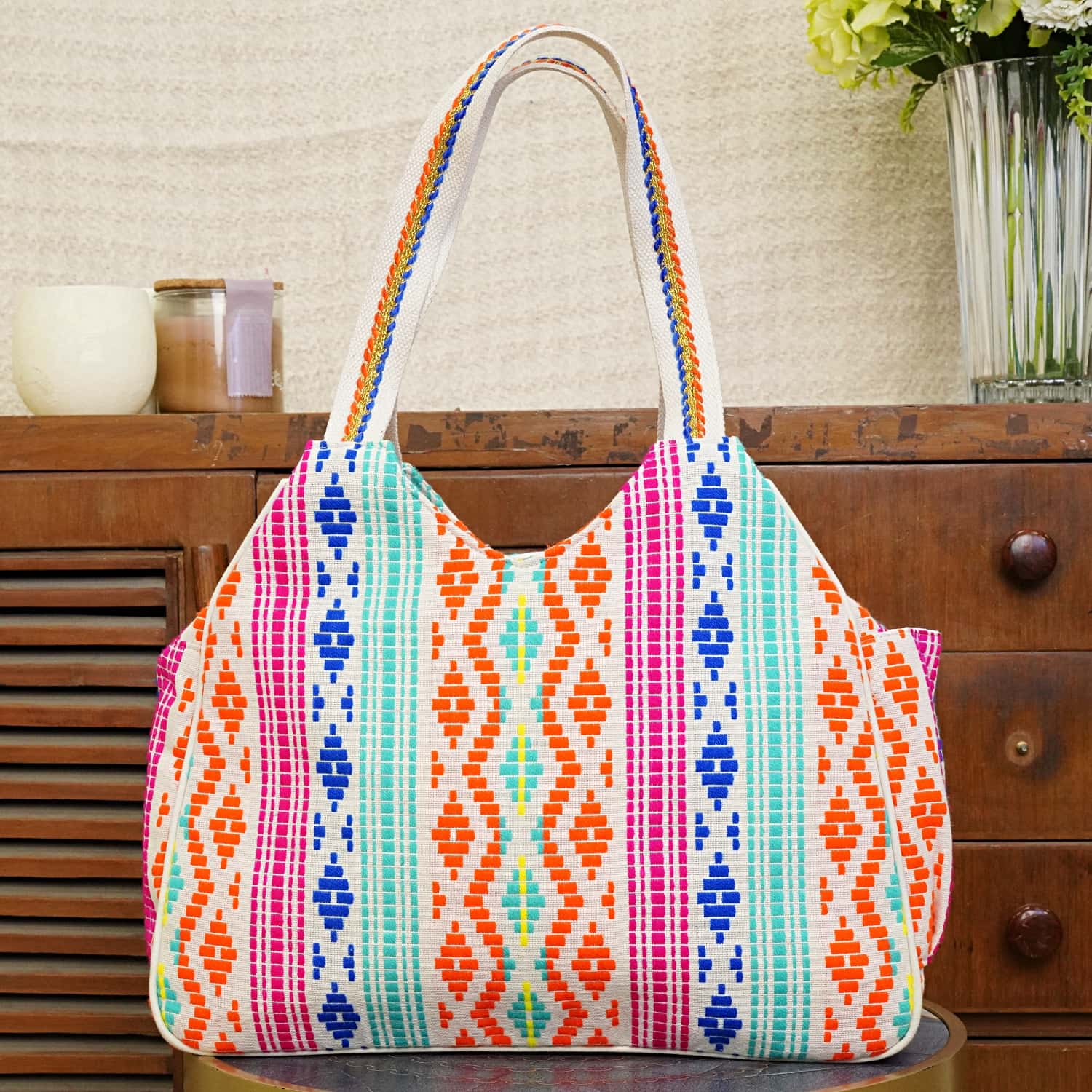 Festival Orange Tote